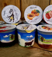 La Ferme de Labergement - Lot de 12 fromages blanc sur lit de fruits