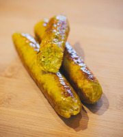 Les Saisissantes - Saucisses de pois cassés au curry jaune 75g x8