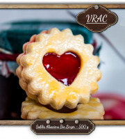 P'tit Bout d'Alsace - Sablés Alsaciens Bio Linzer - 500 g (VRAC)