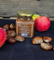 Le verger bio de Quinsac - Confiture de pommes chataignes 330gr BIO