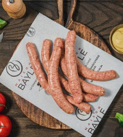 Maison BAYLE - Champions du Monde de boucherie 2016 - 6 Saucisses saveur Dijonnaise moutarde Barbecue