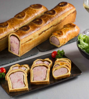 Traiteur Gourmet d'Alsace - Pâté en croûte avec médaillon 2 tranches