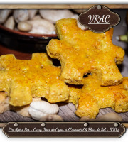 P'tit Bout d'Alsace - P'tit Apéro Bio - Curry, Noix de Cajou, à l'Emmental & Fleur de Sel - 500 g (VRAC)