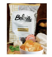 Chips BELSIA - Chips artisanales à l'ail et basilic - 150g x10