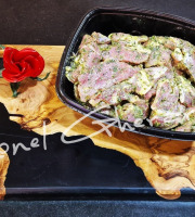 Boucherie Charcuterie Traiteur Lionel Ghérardi - Emincé d'agneau mariné ail des ours - 500g