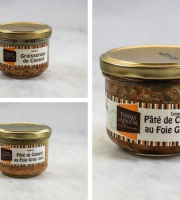 Terres d'Adour - Lot de 3 Pâtés : Graisserons de Canard, Pâté de Canard au Foie Gras, Pâté de Campagne au Foie Gras