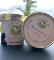 Glaces de Meuse - P'tit pot "Fraise" - Crème glacée (90gr)