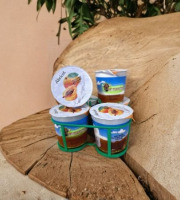 La Ferme de Labergement - Lot de 6 fromages blanc sur lit d'abricot