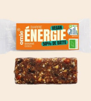 Omie - LOT de 25 - Barres énergie banane coco - vegan - 35 g