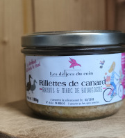 Les Délices du Coin - Rillettes de canard  raisin, marc de Bourgogne 180g