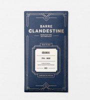 Barre Clandestine - Tablette de chocolat noir grand cru - Idukki 75%, Inde - bean to bar