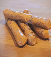 Les Saisissantes - Saucisses de haricots rouges au paprika fumé 55g - 6 paquets de 4