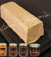 Boucherie Charcuterie Traiteur Lionel Ghérardi - Pack Bloc Foie Gras mi-cuit au Sauternes 500g + 4 confits