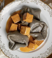 L'OLIVERAIE DU COUDON - [Précommande] DUO DE SAUMON ET SES RAVIOLES À L’ENCRE DE SEICHE 380GR