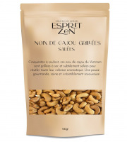 Esprit Zen - Noix de Cajou grillées subtilement salées - Sachet refermable de 100g