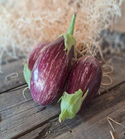 Les Jardins de Gérard - Aubergine striée Bio - 1 kg