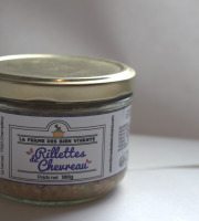Ferme des bien-vivants - Rillettes de chevreau nature 180g