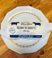 Ferme Sereine en Périgord - Beurre BAECHLER de Baratte – pasteurisé aux cristaux de sel de Noirmoutier à 82% de MG - 250g - Extr