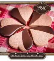 P'tit Bout d'Alsace - Sablés Alsaciens Bio Cœur Chocolat & Cannelle - 500 g (VRAC)