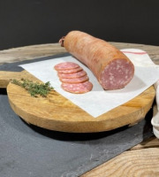 Ferme Angus - Saucisson à l'ail Fumé au bois de hêtre -