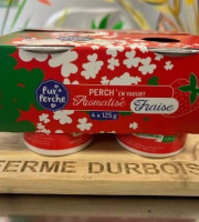 La Ferme Durbois - Yaourt aromatises a la fraise du perche x4