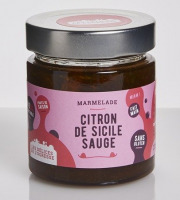 Les Délices de l’Ogresse - Marmelade Bio Citron de Sicile et Sauge 6x220g