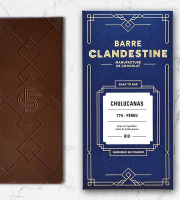 Barre Clandestine - Tablette de chocolat noir grand cru - Chulucanas 71% - bean to bar