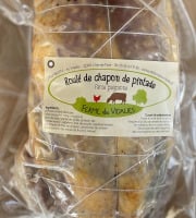 Ferme du Vidalies - [Précommande] Roulé de chapon de pintade farce forestière ≈ 2 kg