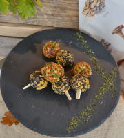 Terre de Gallie - "APERITIF DE FETES" BROCHETTES DE FAISAN AUX EPICES DE NOËL - 5*50GR