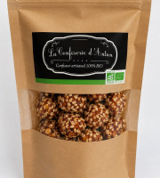 La confiserie d’antan 100% bio - Noisettes caramélisées au sésames - 115 gr