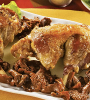 L'OLIVERAIE DU COUDON - [Précommande] CUISSE DE PINTADE AUX GIROLLES 410G