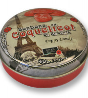 Des Lis Chocolat - Bonbons Au Coquelicot De Nemours, Boîte Fer De 40g