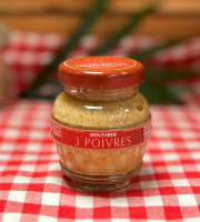 Domaine des Terres Rouges - Moutarde aux Trois Poivres 55G