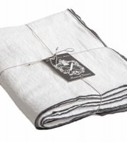 Maison de Vacances - Nappe Bourdon - Toile Mimi ardoise - 170x300