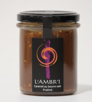 L'AMBR'1 Caramels et Gourmandises - Crème De Caramel Au Praliné - Pot De 220g