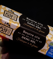La Ferme de Blas'Lait - Lot de 2 Beurre cru demi-sel aux sels de l'île de ré 200g