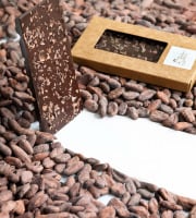 Mon jardin chocolaté - Tablette chocolat noir et grué de cacao
