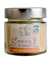 Artisans du Sel - Fleur de Sel de Guérande fumée au bois de hêtre – Verrine 85g | Artisans du Sel