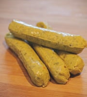 Les Saisissantes - Saucisses de pois cassés au curry jaune 75g x8