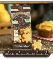 P'tit Bout d'Alsace - P'tit Apéro Bio - Citron, Sésame, à l'Emmental & Fleur de Sel - 500 g (VRAC)