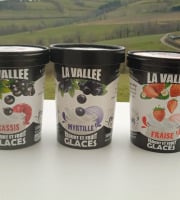 Les Glaces de la Vallée - Coffret Yaourt et Fruits "la Vallée" 12 pots de 500 ml