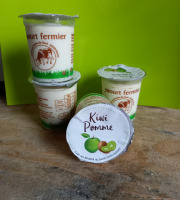 Ferme Chambon - Yaourts Au Lait Cru Et Aux Fruits (pomme-kiwi) X12