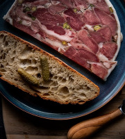Charcuterie Bobosse - Tête roulée pistachée tranche 300g