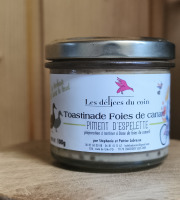 Les Délices du Coin - Toastinade foies de canard et piment d'Espelette 100g