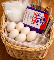 Des Poules et des Vignes à Bourgueil - Kit « Île flottante » au œufs d’oies pour 8 personnes