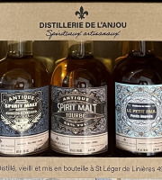 Distillerie de l'Anjou - Coffret dégustation 3 bouteilles 20cl - Spirit Malt + Spirit Malt Tourbé + Pastis - Produit en Anjou