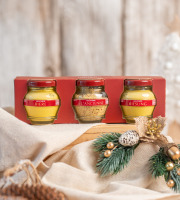 Domaine des Terres Rouges - Coffret Trio Terroir de Moutardes - 165 g