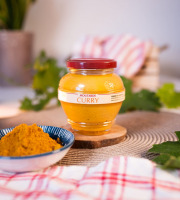Domaine des Terres Rouges - Moutarde au Curry 100% Graines françaises - sans Additif