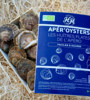 Huîtres Henry - 24 APEROYSTERS Huitres plates belons BIO Petites