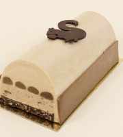Sÿba - Glaces végétales - Bûche glacée végétale de Noël noisette et chocolat